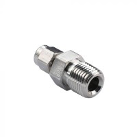 Racord Instrumentatie Parker Drept A-LOK Inox Teava Metric - Filet Exterior BSPT seria MSC-K